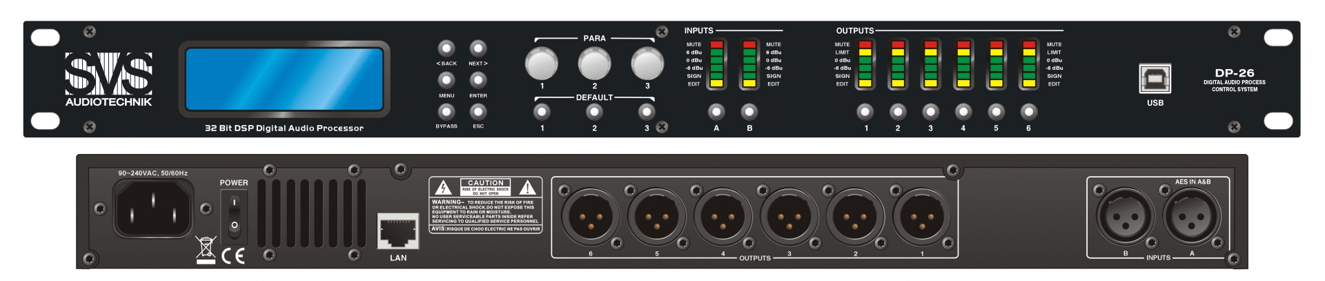 SVS Audiotechnik DP-26 Цифровой процессор: 2 входа 6 выходов в Каменск-Уральске