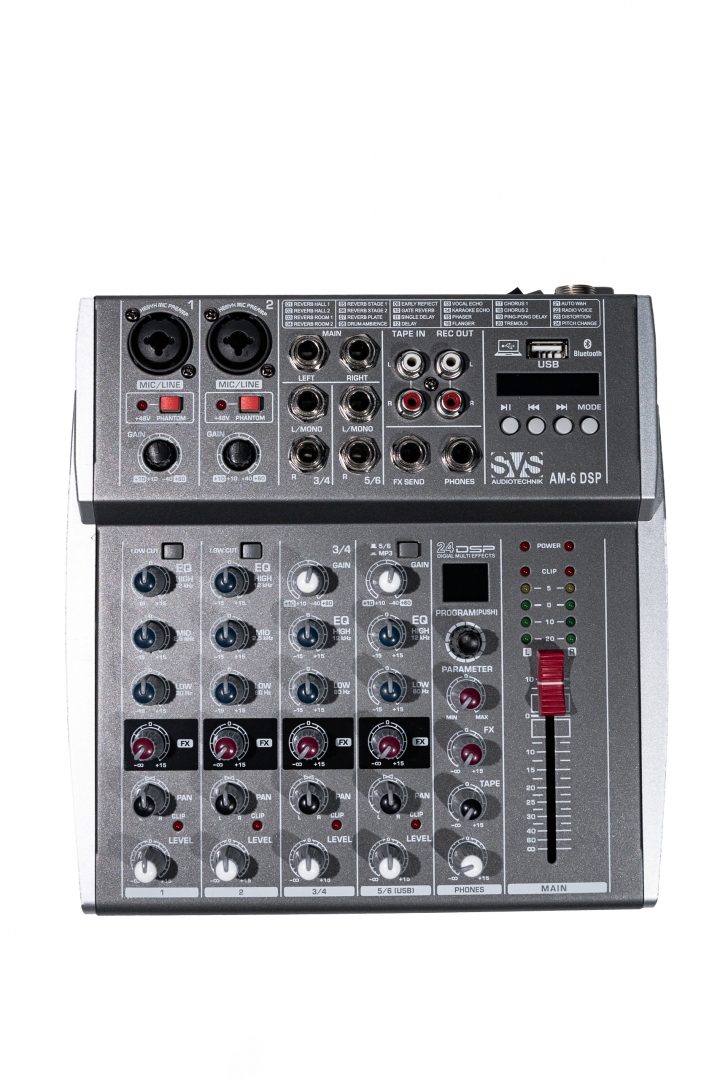 SVS Audiotechnik mixers AM-6 DSP Микшерный пульт аналоговый, 6-канальный SVS Audiotechnik mixers в Каменск-Уральске