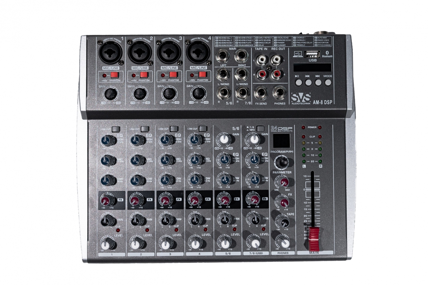 SVS Audiotechnik mixers AM-8 DSP Микшерный пульт аналоговый, 8-канальный в Каменск-Уральске